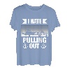Retro I Hate Pulling Out Bootsliebhaber Lustiges Bootfahren Outfit T-Shirt
