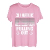 Retro I Hate Pulling Out Bootsliebhaber Lustiges Bootfahren Outfit T-Shirt