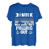 Retro I Hate Pulling Out Bootsliebhaber Lustiges Bootfahren Outfit T-Shirt