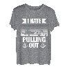 Retro I Hate Pulling Out Bootsliebhaber Lustiges Bootfahren Outfit T-Shirt