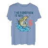 6 Jahre alt Angeln Geburtstag 6. Barsch Fisch Kinder Bday Six T-Shirt