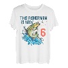 6 Jahre alt Angeln Geburtstag 6. Barsch Fisch Kinder Bday Six T-Shirt