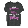 Jagd & Angeln Granny Cool Grandmas Go Fishing Lustig T-Shirt