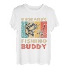 Funny Fishing Husband's Fishing Buddy Vintage Angeln T-Shirt