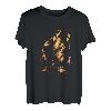 Angler im Feuer Wasser Fischer Herr der Elemente Angelrute T-Shirt