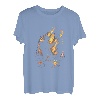 Angler im Feuer Wasser Fischer Herr der Elemente Angelrute T-Shirt