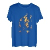 Angler im Feuer Wasser Fischer Herr der Elemente Angelrute T-Shirt