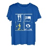 Essen Schlafen Angeln Wiederholen Fischer Angler Spruch T-Shirt