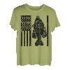 Crappie Fishing Patriotische amerikanische Flagge Panfish Geschenk T-Shirt