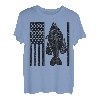Crappie Fishing Patriotische amerikanische Flagge Panfish Geschenk T-Shirt