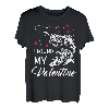 I Found My Valentine Lustiges Angeln Valentinstag Geschenk T-Shirt
