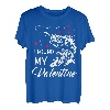I Found My Valentine Lustiges Angeln Valentinstag Geschenk T-Shirt