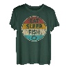 Retro Vintage Lustiger Angler Angeln Eat Sleep Fish Repeat T-Shirt