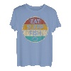 Retro Vintage Lustiger Angler Angeln Eat Sleep Fish Repeat T-Shirt