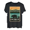 Alte Mammutseen mit kalifornischen Grizzlybären T-Shirt