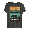 Alte Mammutseen mit kalifornischen Grizzlybären T-Shirt