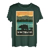 Alte Mammutseen mit kalifornischen Grizzlybären T-Shirt