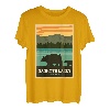 Alte Mammutseen mit kalifornischen Grizzlybären T-Shirt