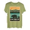 Alte Mammutseen mit kalifornischen Grizzlybären T-Shirt