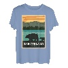 Alte Mammutseen mit kalifornischen Grizzlybären T-Shirt