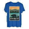 Alte Mammutseen mit kalifornischen Grizzlybären T-Shirt