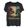 Los Angeles California Retro Vintage Skyline Surf T-Shirt