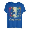 Los Angeles California Retro Vintage Skyline Surf T-Shirt