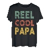 Herren Angelshirt Rolle Cool Papa Fisherman Barsch Fisch Lustig Papa T-Shirt