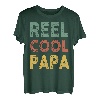 Herren Angelshirt Rolle Cool Papa Fisherman Barsch Fisch Lustig Papa T-Shirt