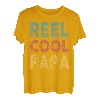 Herren Angelshirt Rolle Cool Papa Fisherman Barsch Fisch Lustig Papa T-Shirt