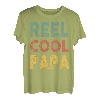 Herren Angelshirt Rolle Cool Papa Fisherman Barsch Fisch Lustig Papa T-Shirt