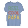 Herren Angelshirt Rolle Cool Papa Fisherman Barsch Fisch Lustig Papa T-Shirt