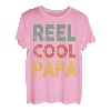 Herren Angelshirt Rolle Cool Papa Fisherman Barsch Fisch Lustig Papa T-Shirt