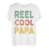 Herren Angelshirt Rolle Cool Papa Fisherman Barsch Fisch Lustig Papa T-Shirt