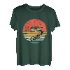 Retro Vintage Aal Fisch Marine Biologie Angler Meerestiere T-Shirt