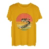 Retro Vintage Aal Fisch Marine Biologie Angler Meerestiere T-Shirt