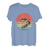 Retro Vintage Aal Fisch Marine Biologie Angler Meerestiere T-Shirt