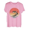 Retro Vintage Aal Fisch Marine Biologie Angler Meerestiere T-Shirt