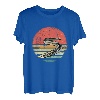 Retro Vintage Aal Fisch Marine Biologie Angler Meerestiere T-Shirt