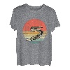 Retro Vintage Aal Fisch Marine Biologie Angler Meerestiere T-Shirt