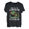 Zum Angeln Geboren Zur Arbeit Gezwungen Fisch Angler T-Shirt