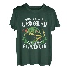 Zum Angeln Geboren Zur Arbeit Gezwungen Fisch Angler T-Shirt