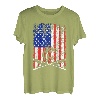 US-Flagge, patriotische Angelrute, coole Bekleidung T-Shirt