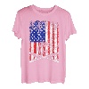 US-Flagge, patriotische Angelrute, coole Bekleidung T-Shirt