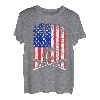 US-Flagge, patriotische Angelrute, coole Bekleidung T-Shirt