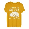 Sorry Im Late My Cat Was Sleeping On Me Kitty Katzenliebhaber T-Shirt