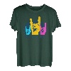 Böse Alte Frau - 80er Retro Heavy Metal Hand Symbol Hardrock T-Shirt