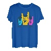 Böse Alte Frau - 80er Retro Heavy Metal Hand Symbol Hardrock T-Shirt