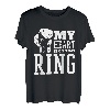 Boxing Mom Mein Herz ist auf diesem Ring T-Shirt