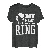 Boxing Mom Mein Herz ist auf diesem Ring T-Shirt
